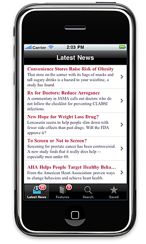 TheDoctor Health News iPhone App